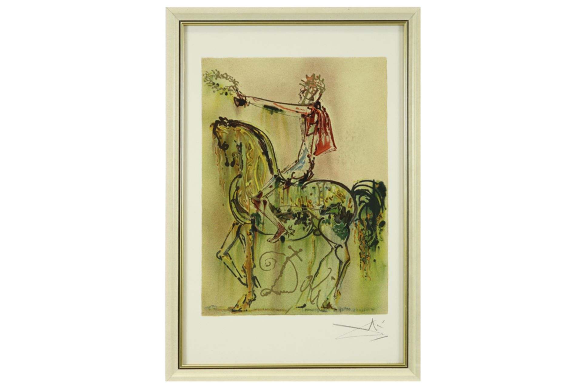 series of three Salvador Dali plate signed lithographs printed in colors || DALI SALVADOR (1904 - - Bild 2 aus 5