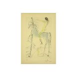 Salvador Dali signed etching from the portfolio "Dalinesque Horses" || DALI SALVADOR (1904 - 1989)