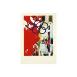 20th Cent. Mimmo Rotella signed screenprint in colors || ROTELLA MIMMO (1918 - 2006) zeefdruk in