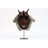 20th Cent. Torres Islands "buk" (or krar or kara), a ceremonial dance mask in tortoiseshell, vegetal