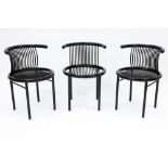 series of three Herbert Ohl "Circo" design chairs by Lübke || OHL HERBERT (1926 - 2012) serie van