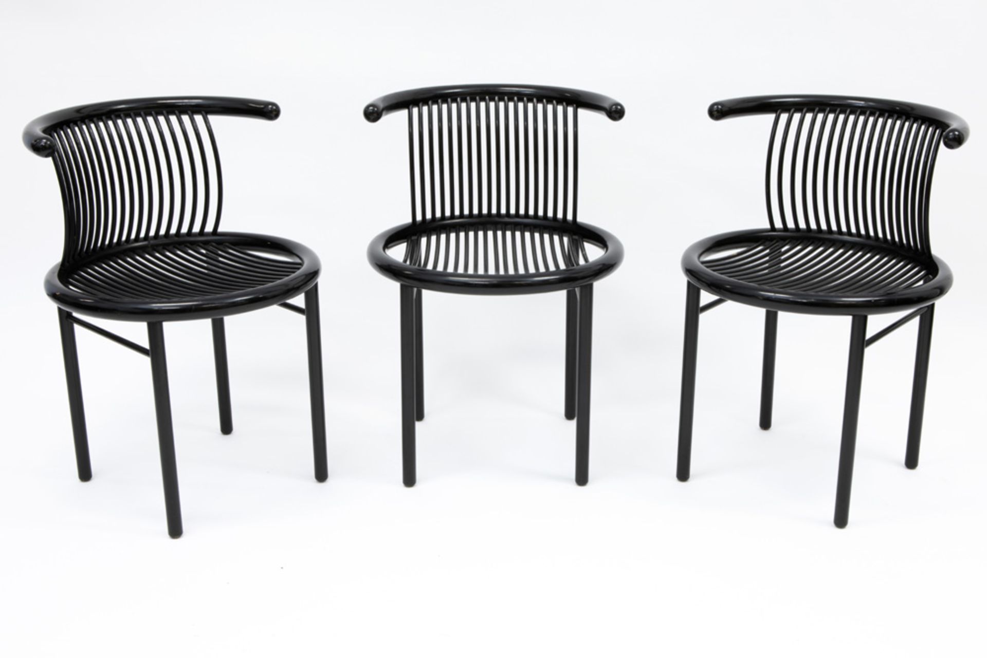 series of three Herbert Ohl "Circo" design chairs by Lübke || OHL HERBERT (1926 - 2012) serie van