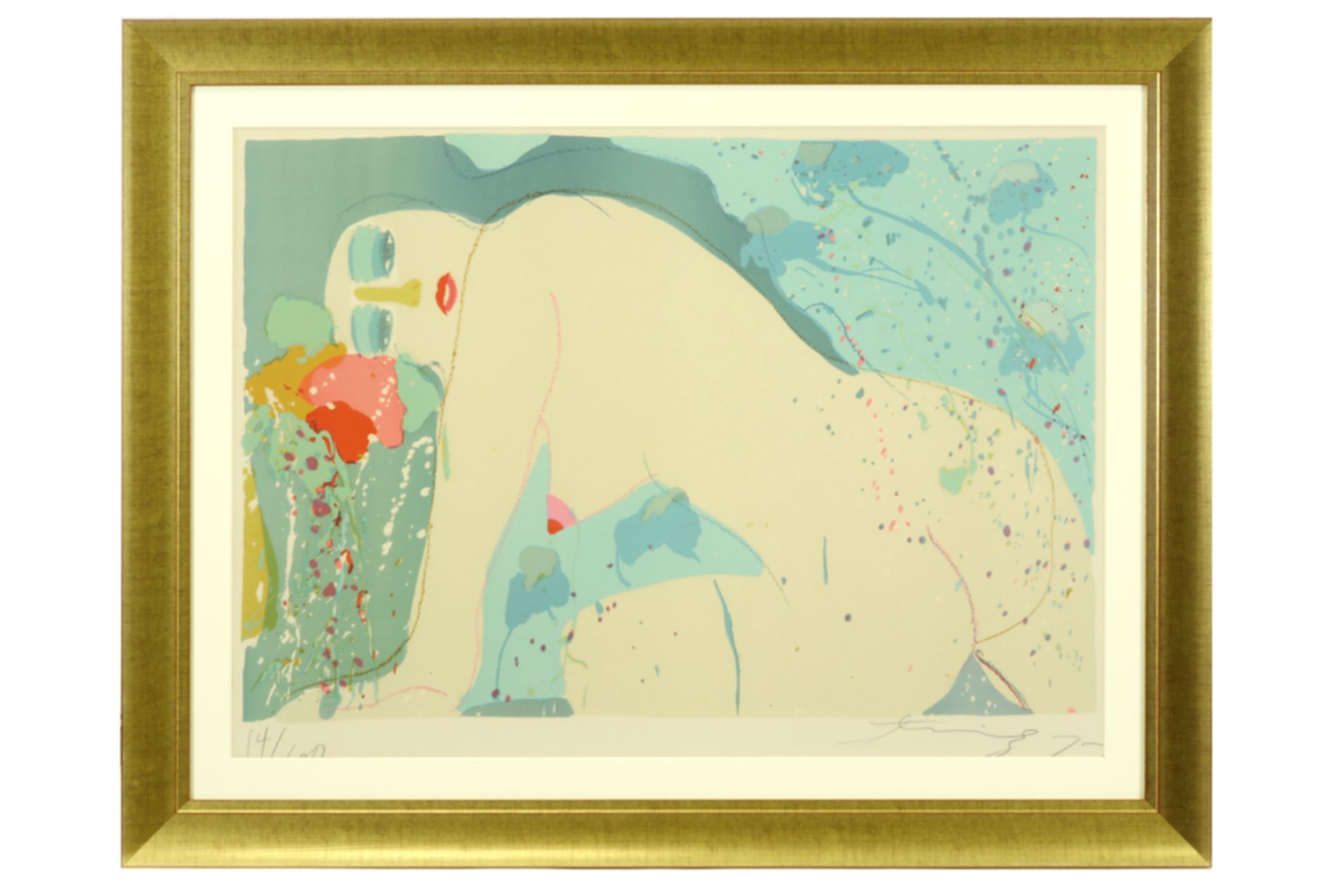 Walasse Ting signed lithograph printed in colors - dated (19)77 || TING WALASSE (1929 - 2010) - Bild 3 aus 3