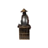 antique Japanese Edo period armor of an "Ashigaru". The Ashigaru ("light [of] foot") were infantry