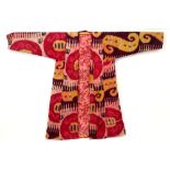 well preserved antique Ikat coat in silk from Turkmenistan or Uzbekistan || Mooie, goedbewaarde en