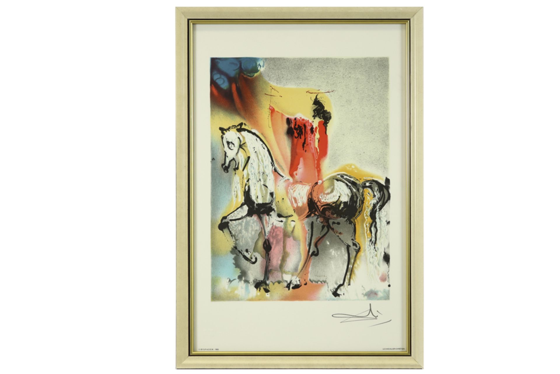 series of three Salvador Dali plate signed lithographs printed in colors || DALI SALVADOR (1904 - - Bild 4 aus 5