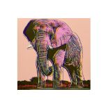 Andy Warhol "Elepant" silkscreen from the series "Endangered Species" with the blind stamp of