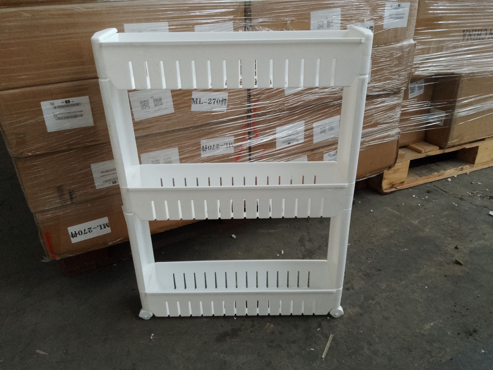 Pallet Containing x 20 White 3 Tier Shelving