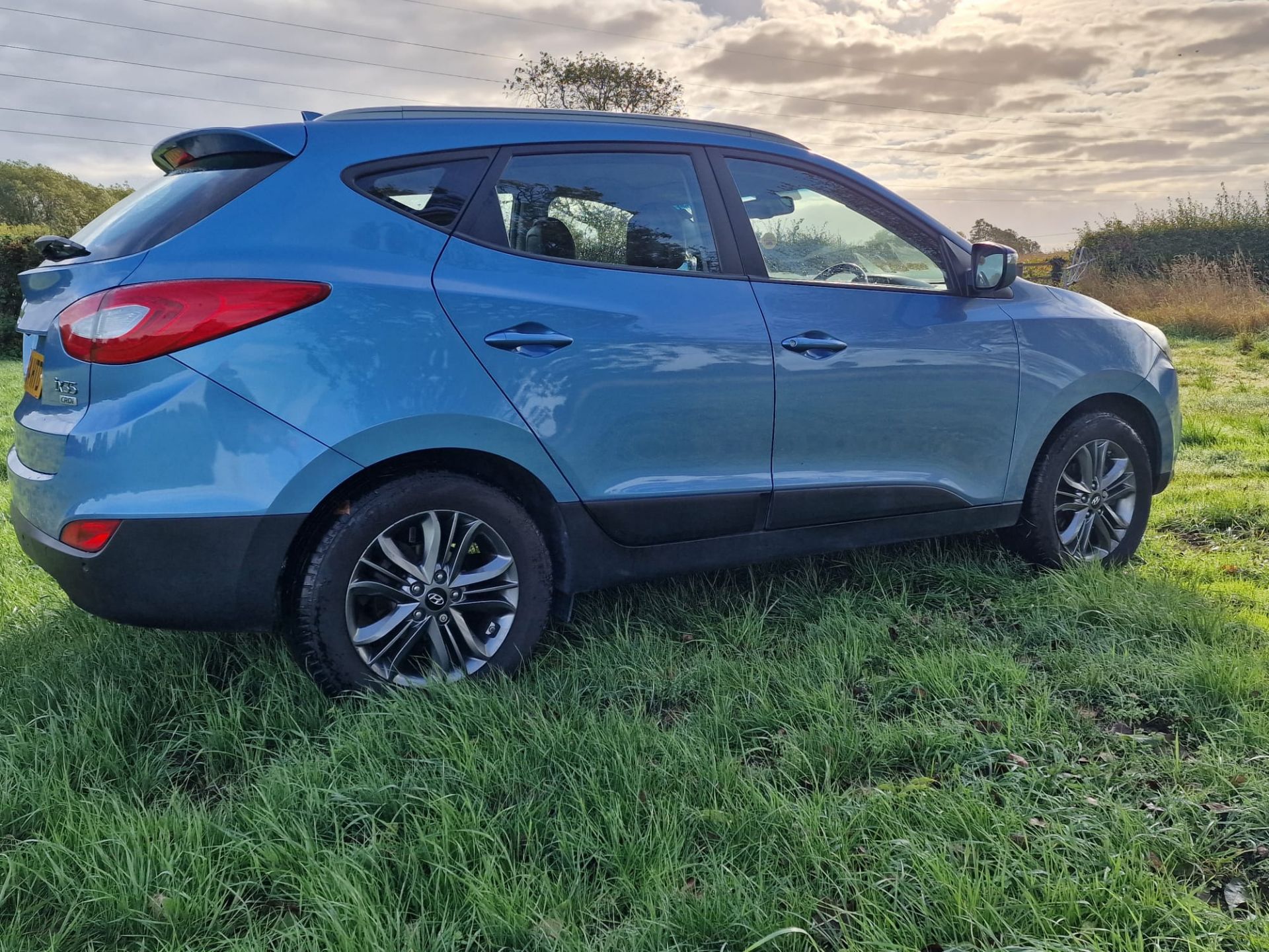 Great Spec 2014/64 HYUNDAI IX35 SE NAV CRDI Blue SUV Estate - 94k miles - full service history - Image 9 of 36