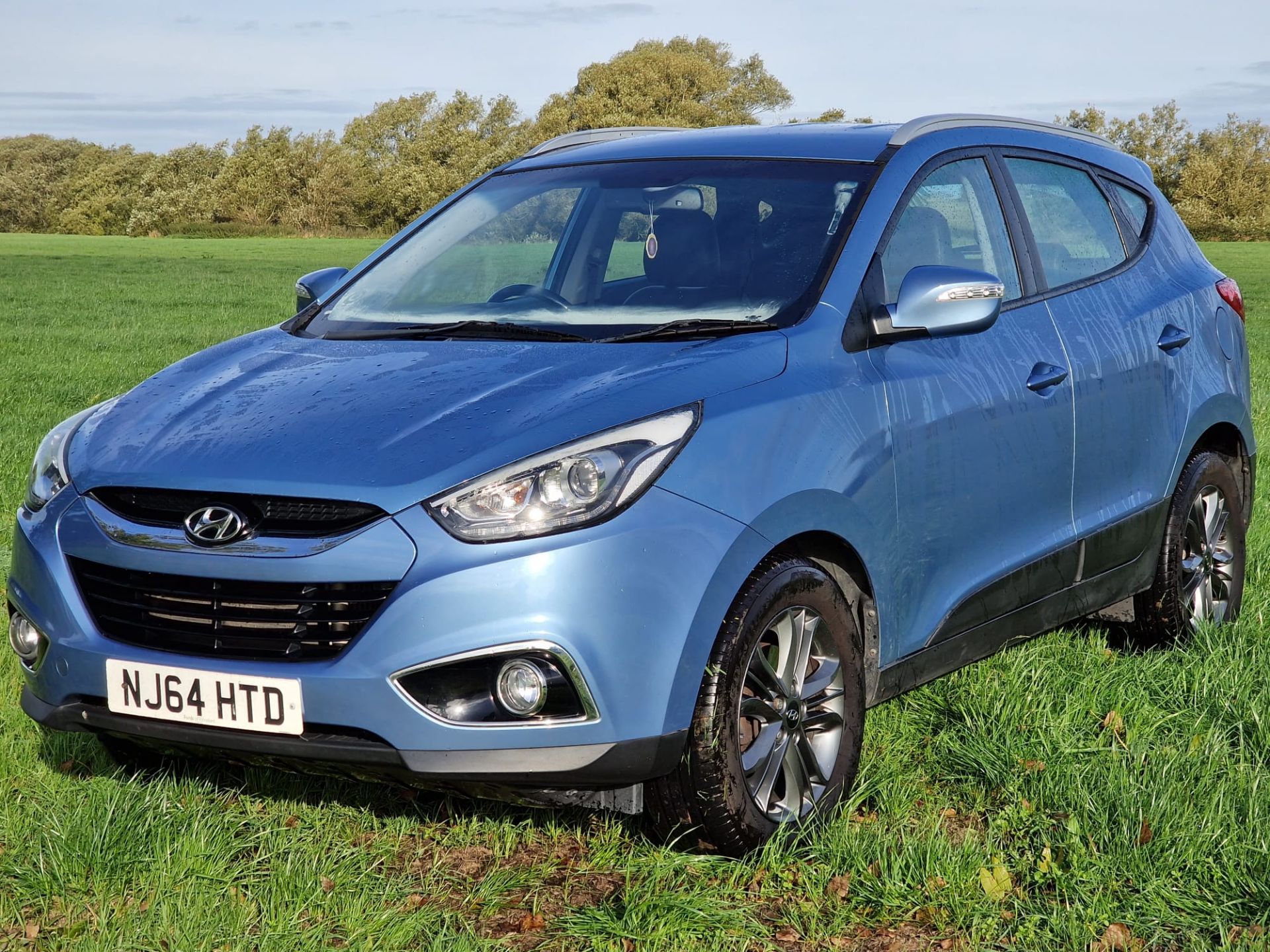 Great Spec 2014/64 HYUNDAI IX35 SE NAV CRDI Blue SUV Estate - 94k miles - full service history - Image 3 of 36