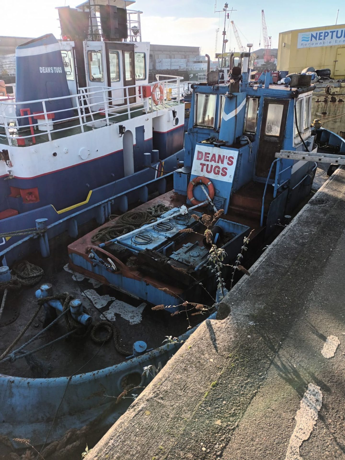 Tug Boat - Solid no leaks - 50ft long, 15ft wide, 9ft depth, 60 ton weight - NO VAT +RESERVE LOWERED - Image 2 of 20