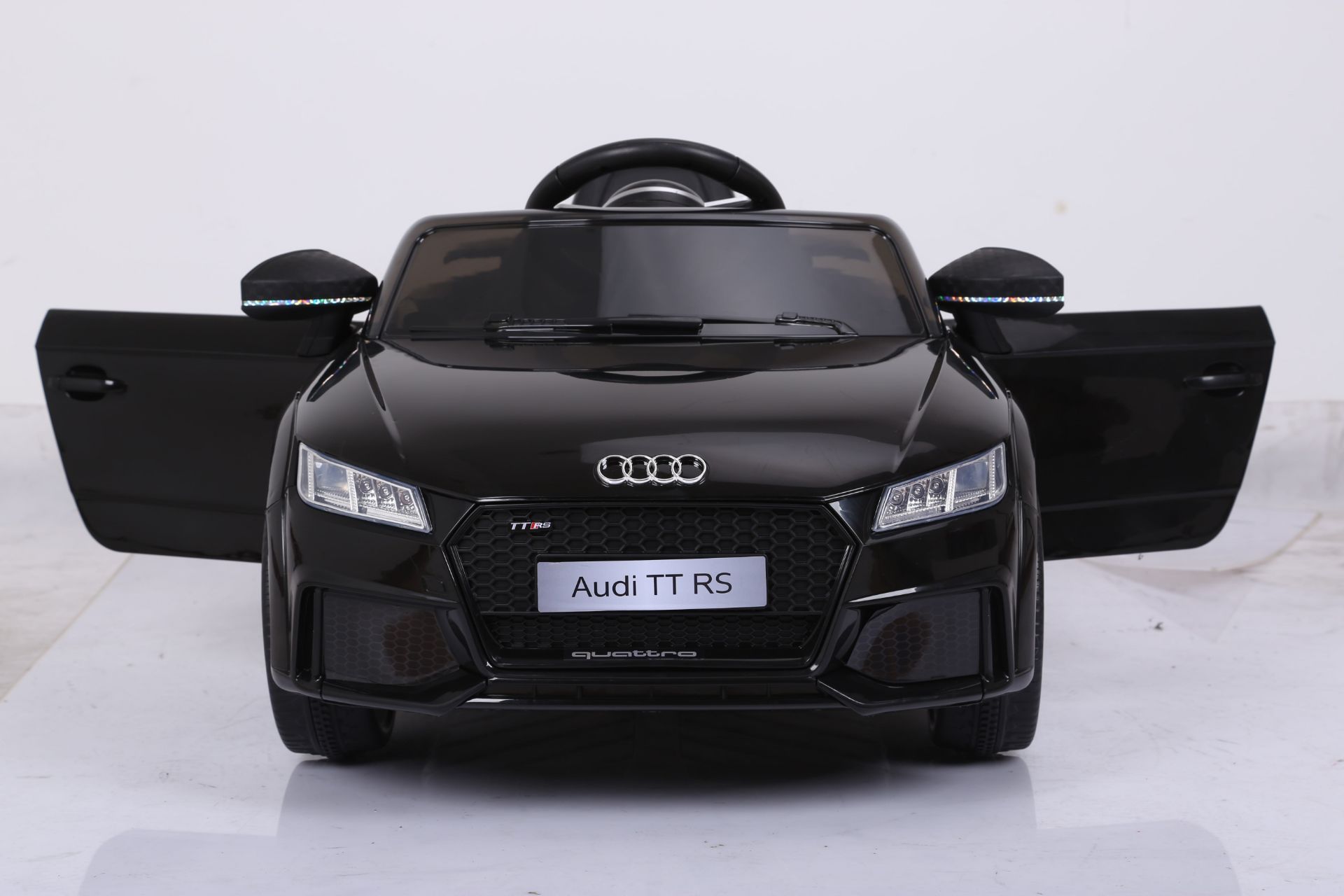 Ride On Fully Licenced AUDI TT RS 12v with Parental Remote Control Black - Image 5 of 9