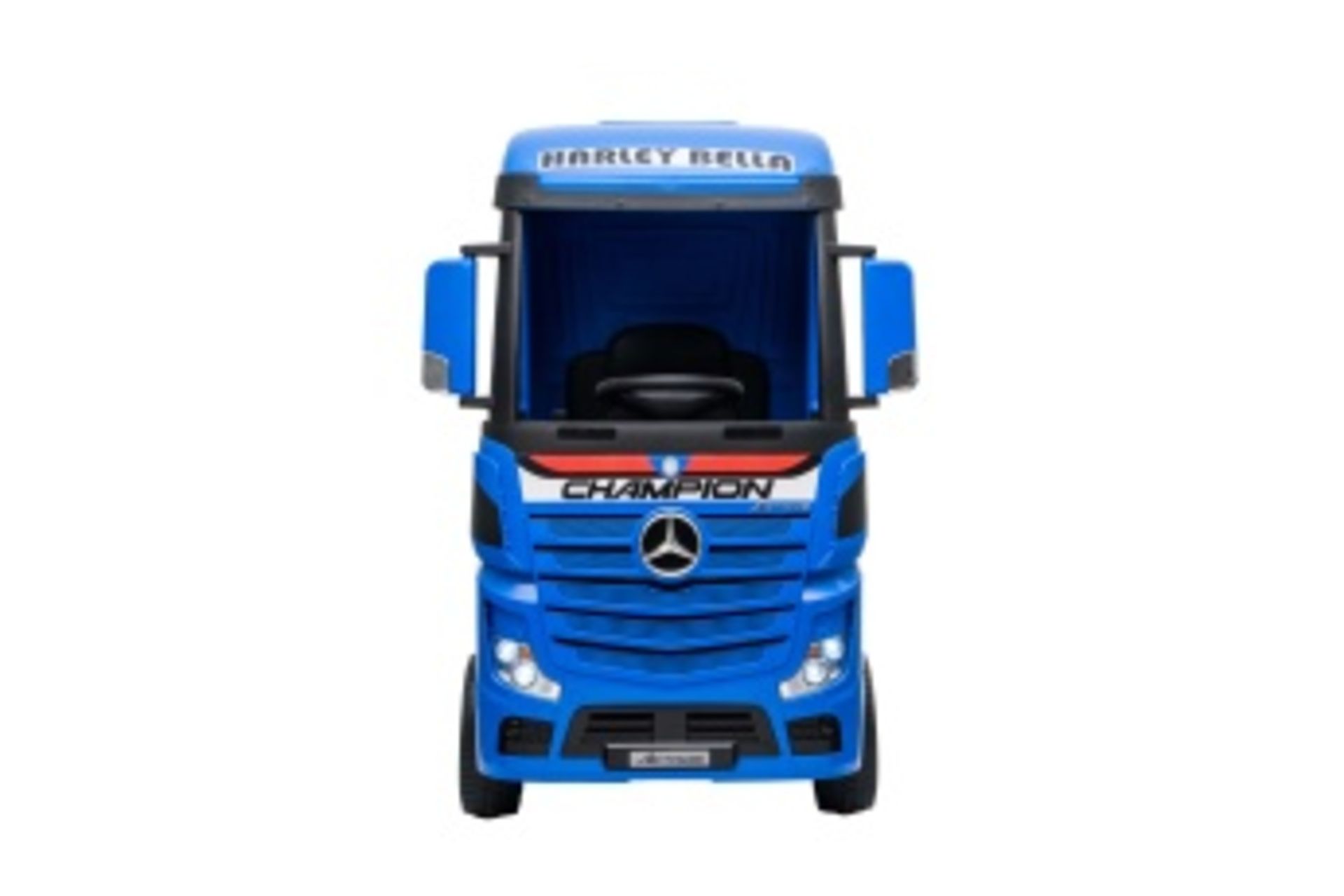 Ride On Fully Licenced Mercedes Benz Actros Truck 24v complete with Official Trailer - Blue - Image 3 of 13