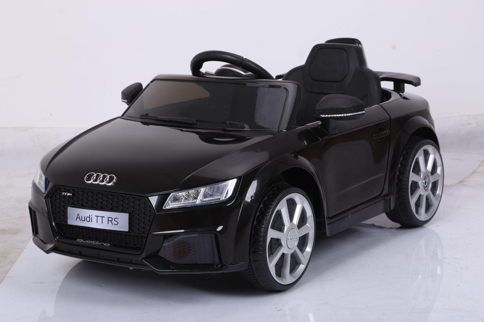 Ride On Fully Licenced AUDI TT RS 12v with Parental Remote Control Black - Image 2 of 9