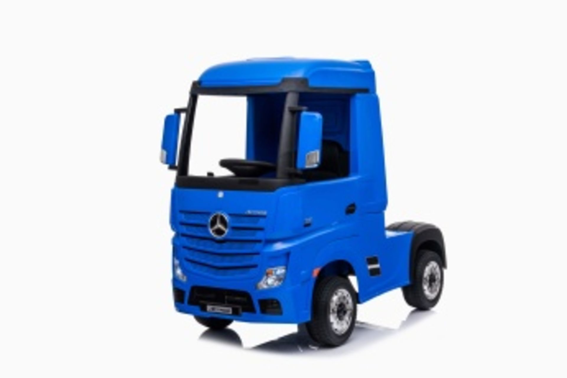 Ride On Fully Licenced Mercedes Benz Actros Truck 24v complete with Official Trailer - Blue - Image 7 of 13