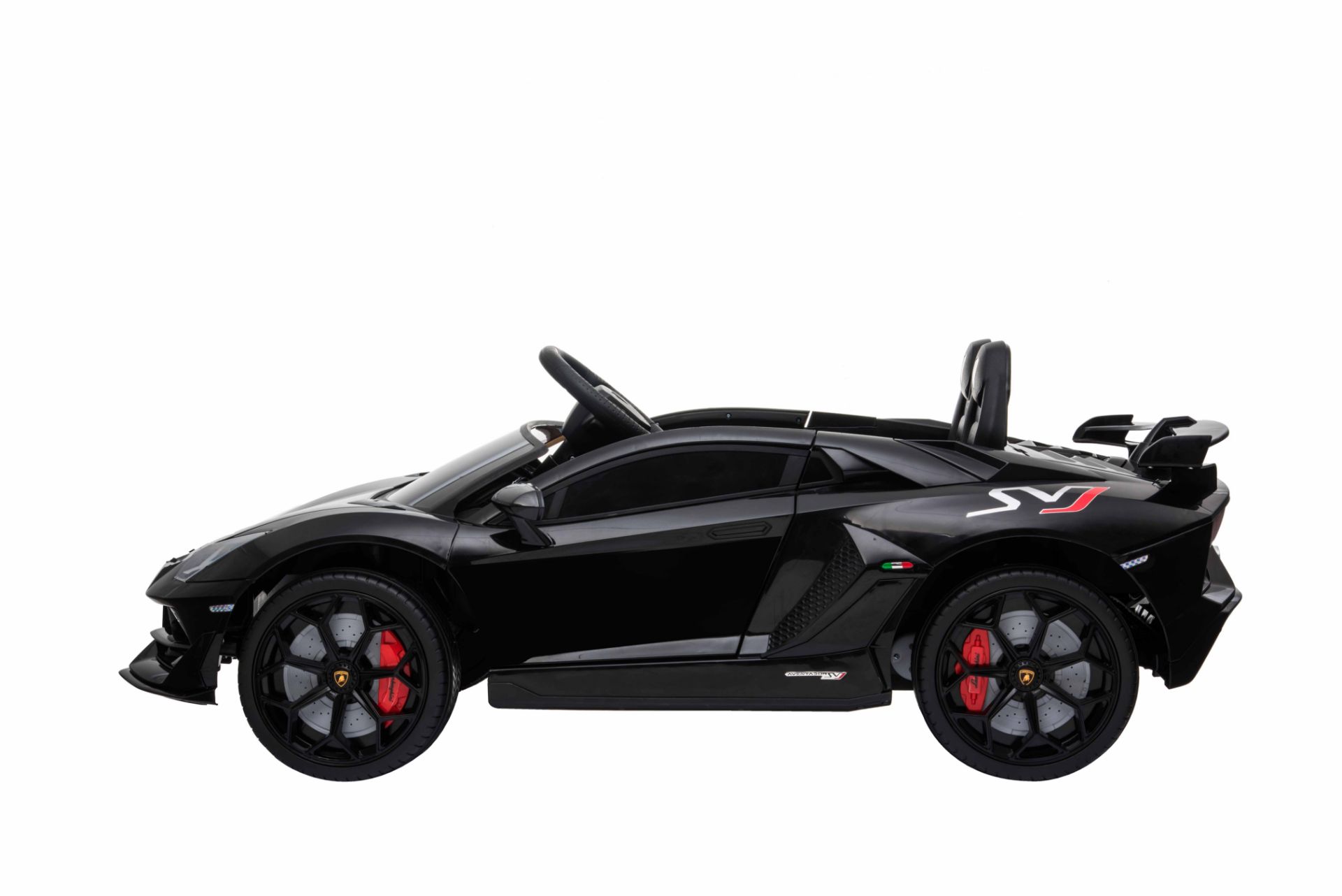 Ride On Fully Licenced Lamborghini Aventador SVJ HL328 with Parental Remote Control - Black - Image 3 of 7