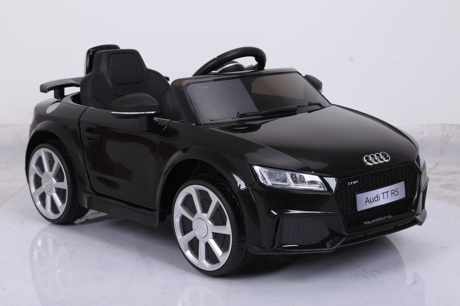 Ride On Fully Licenced AUDI TT RS 12v with Parental Remote Control Black