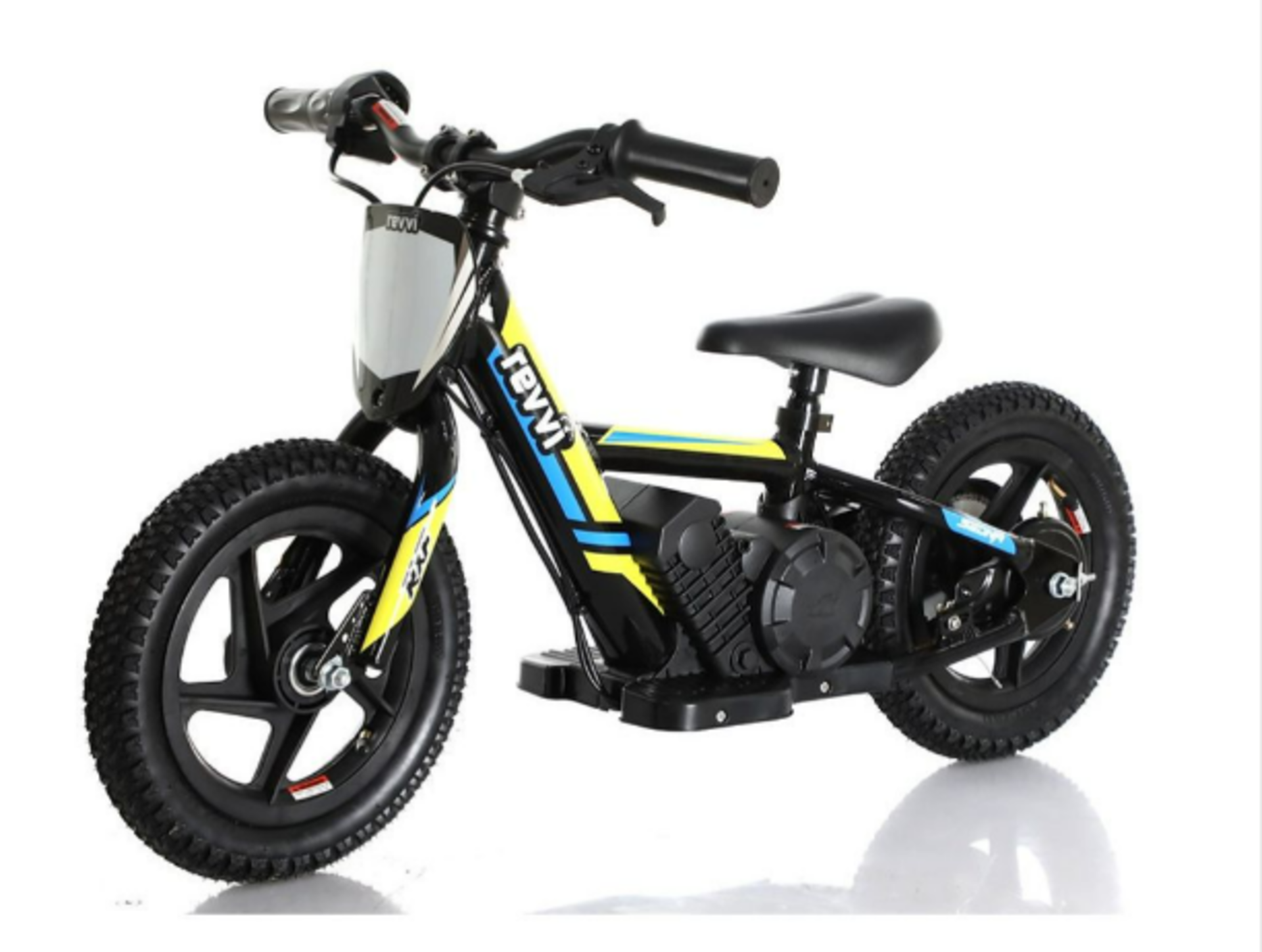 BRAND NEW Revvi 12" Electric Kids Balance Bike - Yellow - Image 2 of 9