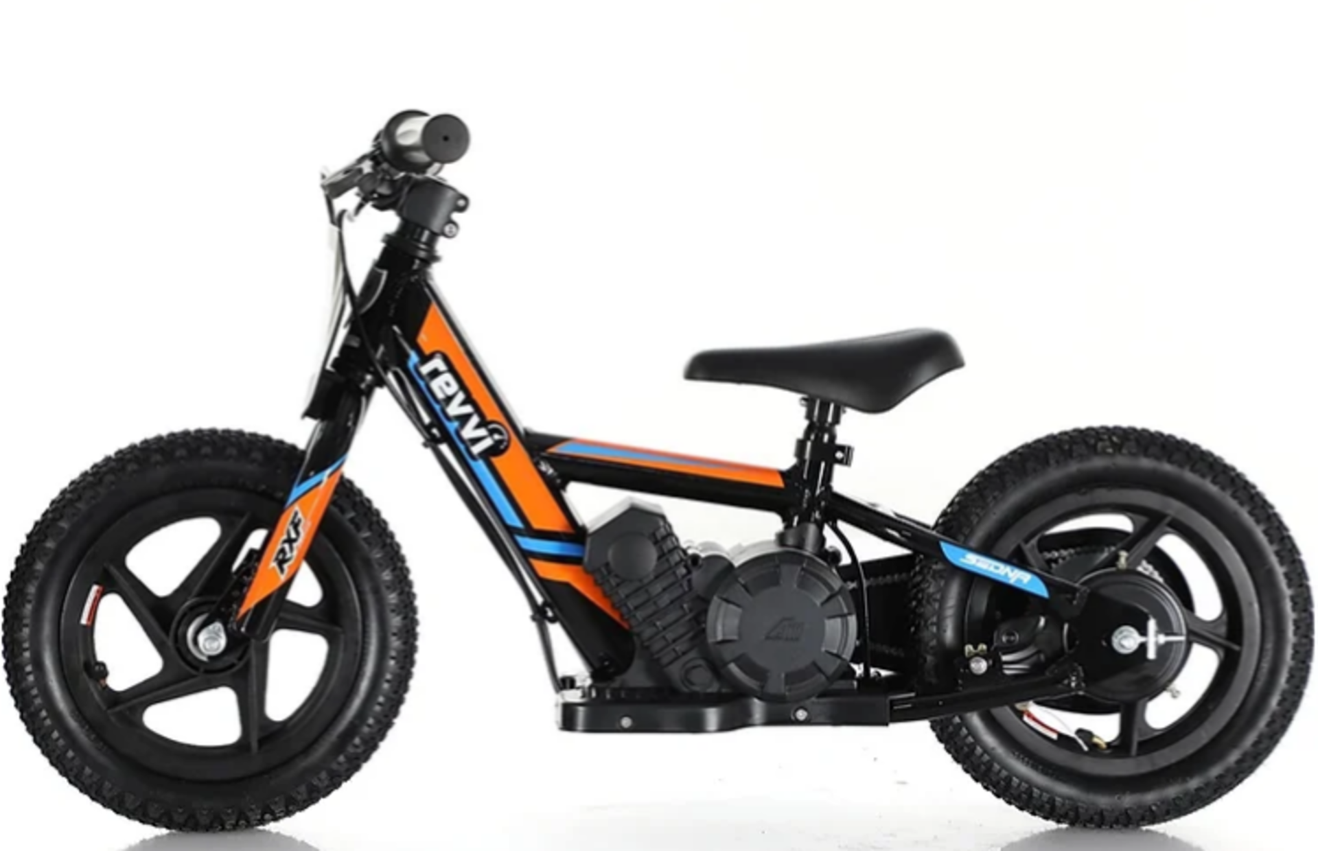 BRAND NEW Revvi 12" Electric Kids Balance Bike - Orange - Image 4 of 13