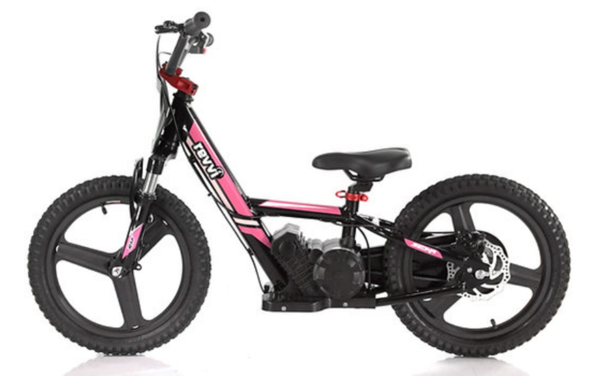 BRAND NEW Revvi 16" Plus Electric Kids Balance Bike - Pink - Image 2 of 12