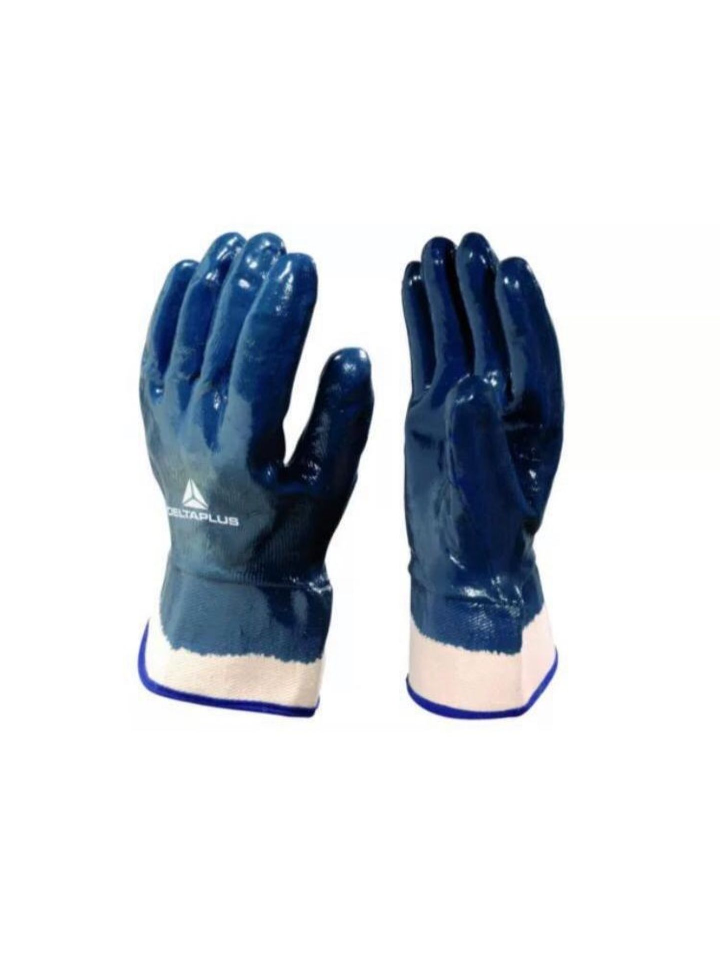 60 Pairs of Delta Plus NI175 Heavy Duty Blue Nitrile Open Cuff Work Gloves Size 10 XL Glove RRP £260