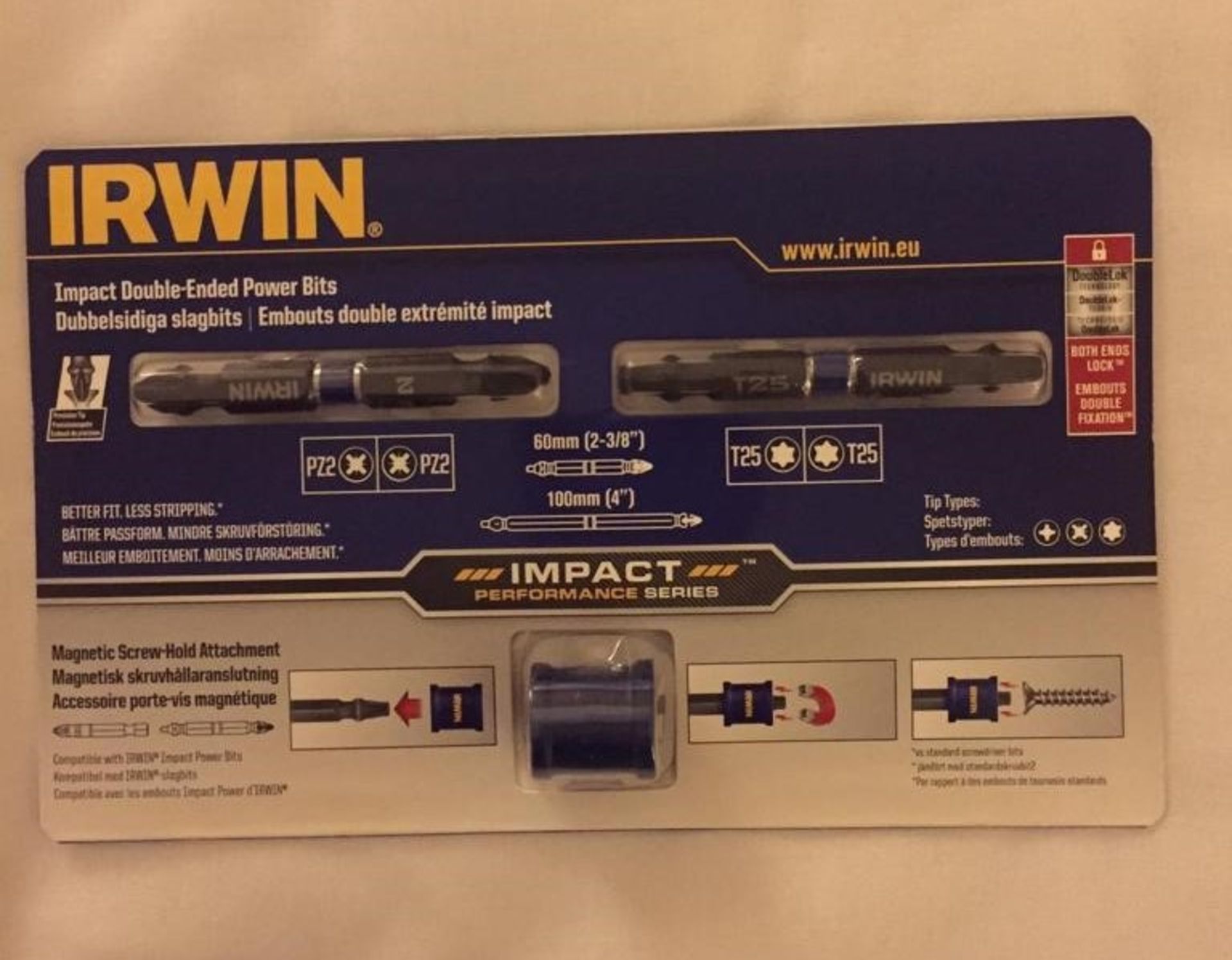 100 x Irwin Impact Drill Bit Sets with Magnetic Holder - RRP £650 - (REF: DJW)