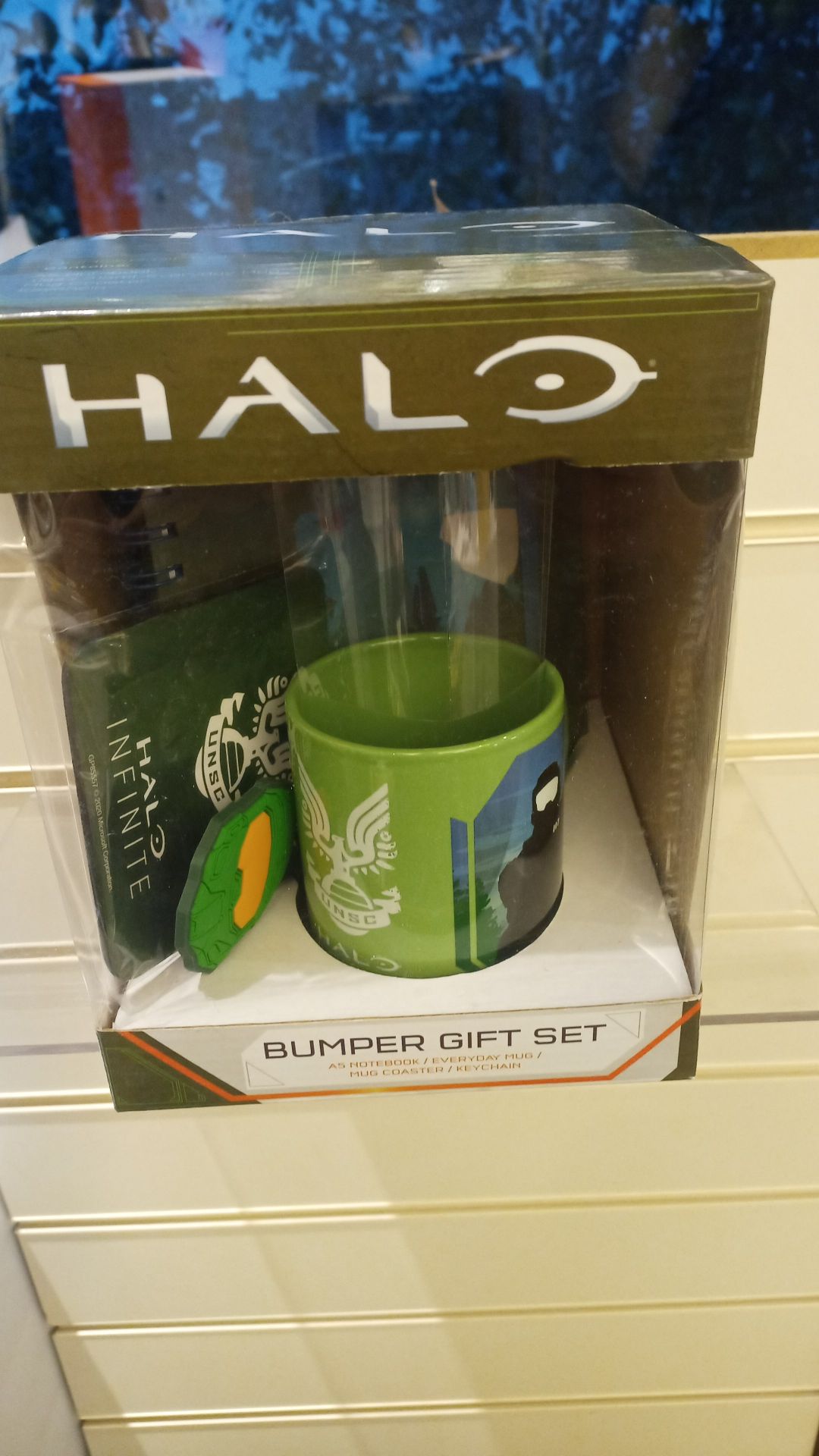 50pcs Brand new Halo Bumpoer Gift mug set contains mug, coaster, notebook - origional rrp £19.99