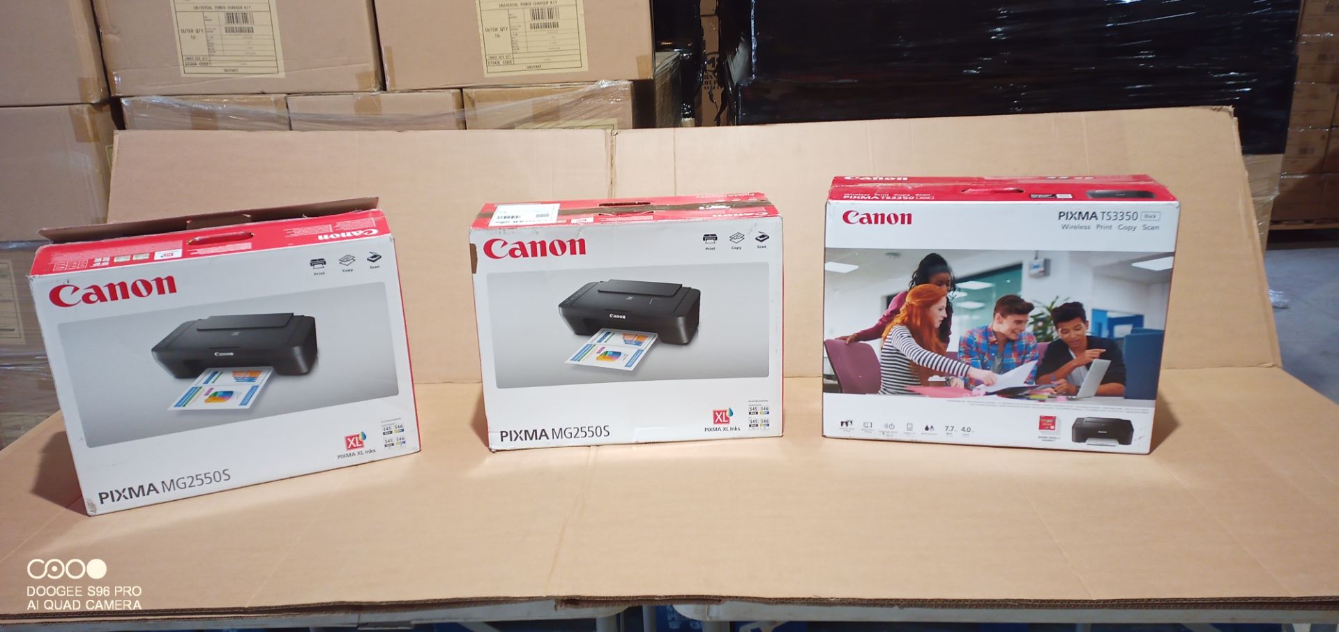 3 assorted Cannon printers as pictured unchecked untested