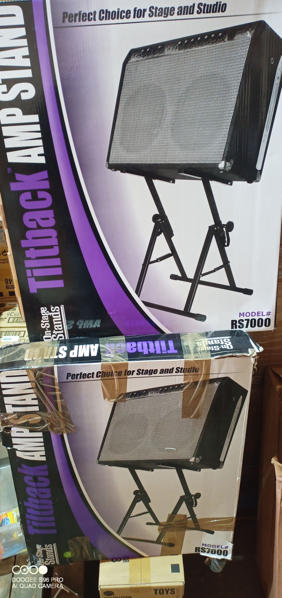 2. music stands as pictured - look new unused possible damage packaging