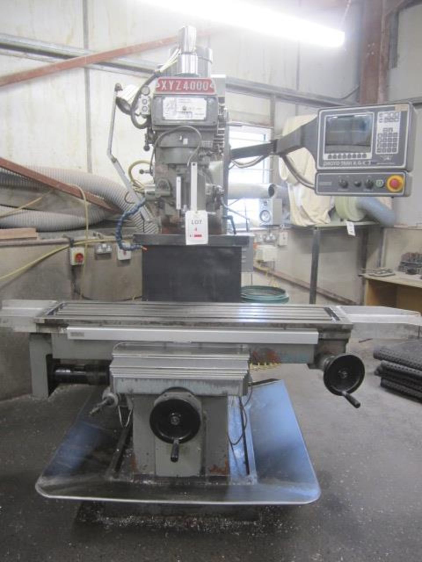 King Rich XYZ 4000 CNC turret head vertical milling machine, model KR-B3V (XYZ4000), serial no. 8667 - Image 4 of 7