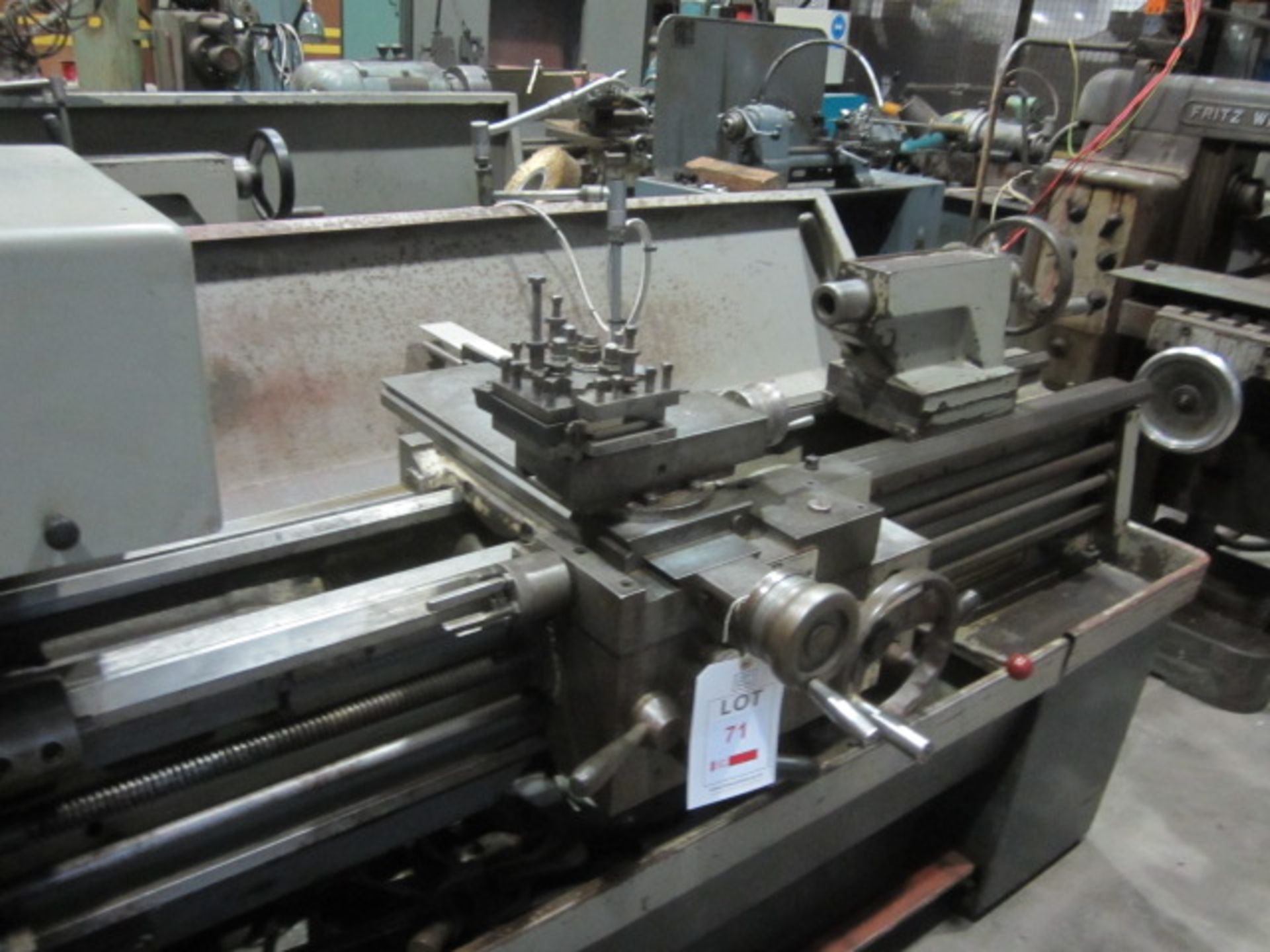 Colchester Triumph 2000 gap bed SS & SC centre lathe, Newall digital read out, 1500mm BC, serial no. - Image 5 of 10