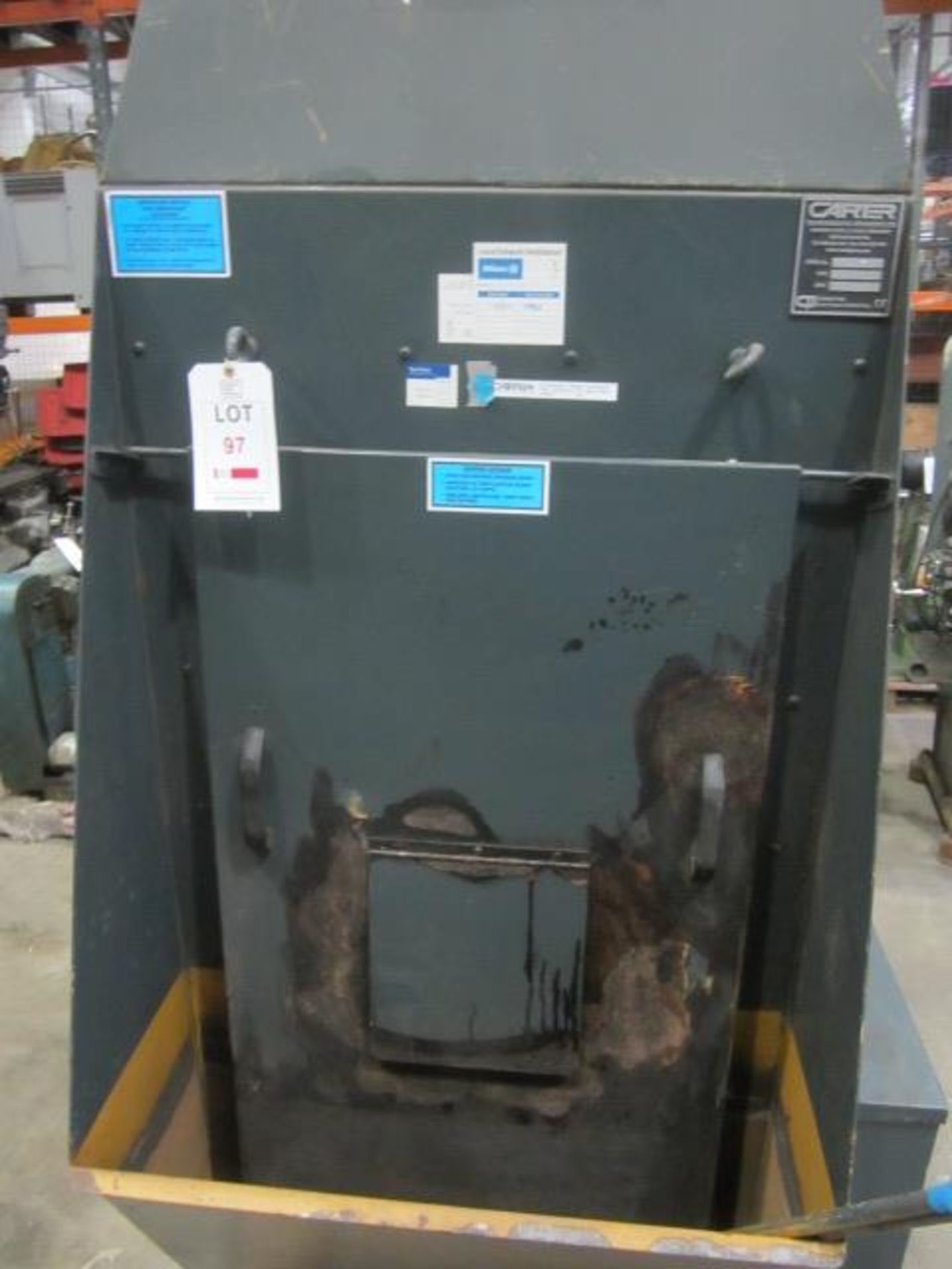 Carter non flammable wet dust cabinet, type W120 17.5kw, serial no. 130401 (2013). A mandatory lift - Image 4 of 5