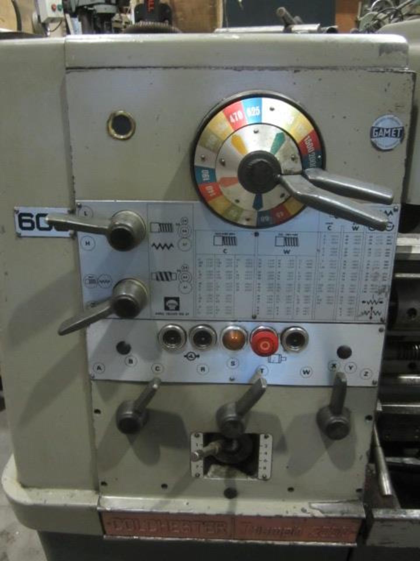 Colchester Triumph 2000 gap bed SS & SC centre lathe, Newall digital read out, 1500mm BC, serial no. - Image 7 of 10