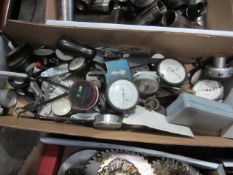 Quantity of assorted dial gauges. Located at Southern Engineering Equipment, Poole