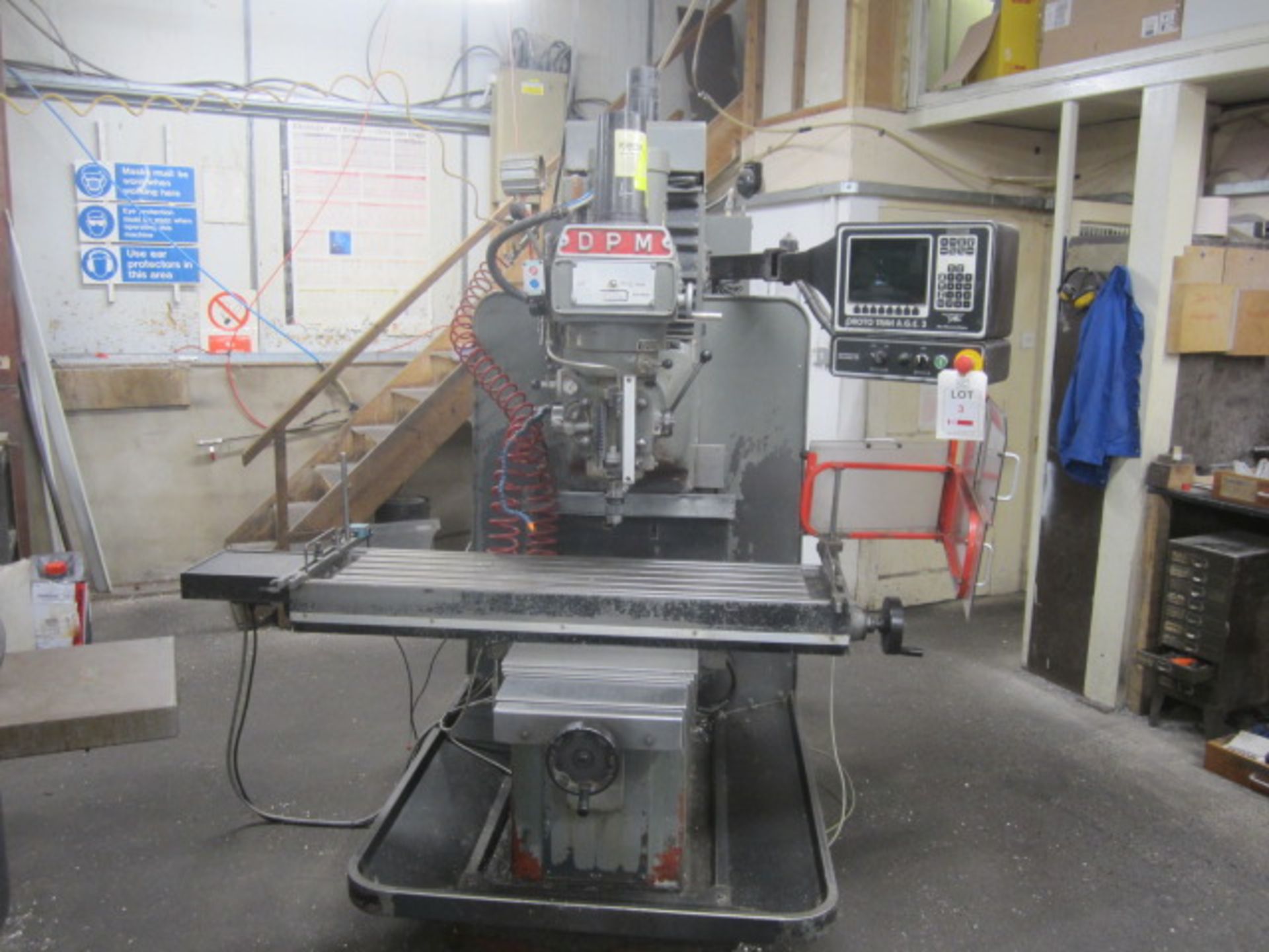King Rich DPM CNC turret head vertical milling machine, serial no. 9255 (2000), Prototrak A.G.E.3
