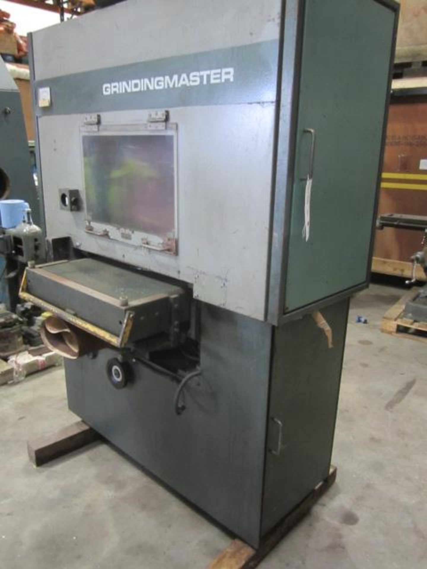 Grinding Master 600mm through feed belt sander, type MCSB-600, serial no. R15103 - for spares or - Image 2 of 7