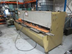 Edwards Pearson 6.5 x 3070mm power guillotine, serial no. 91G083, Swissax control, power back gauge,