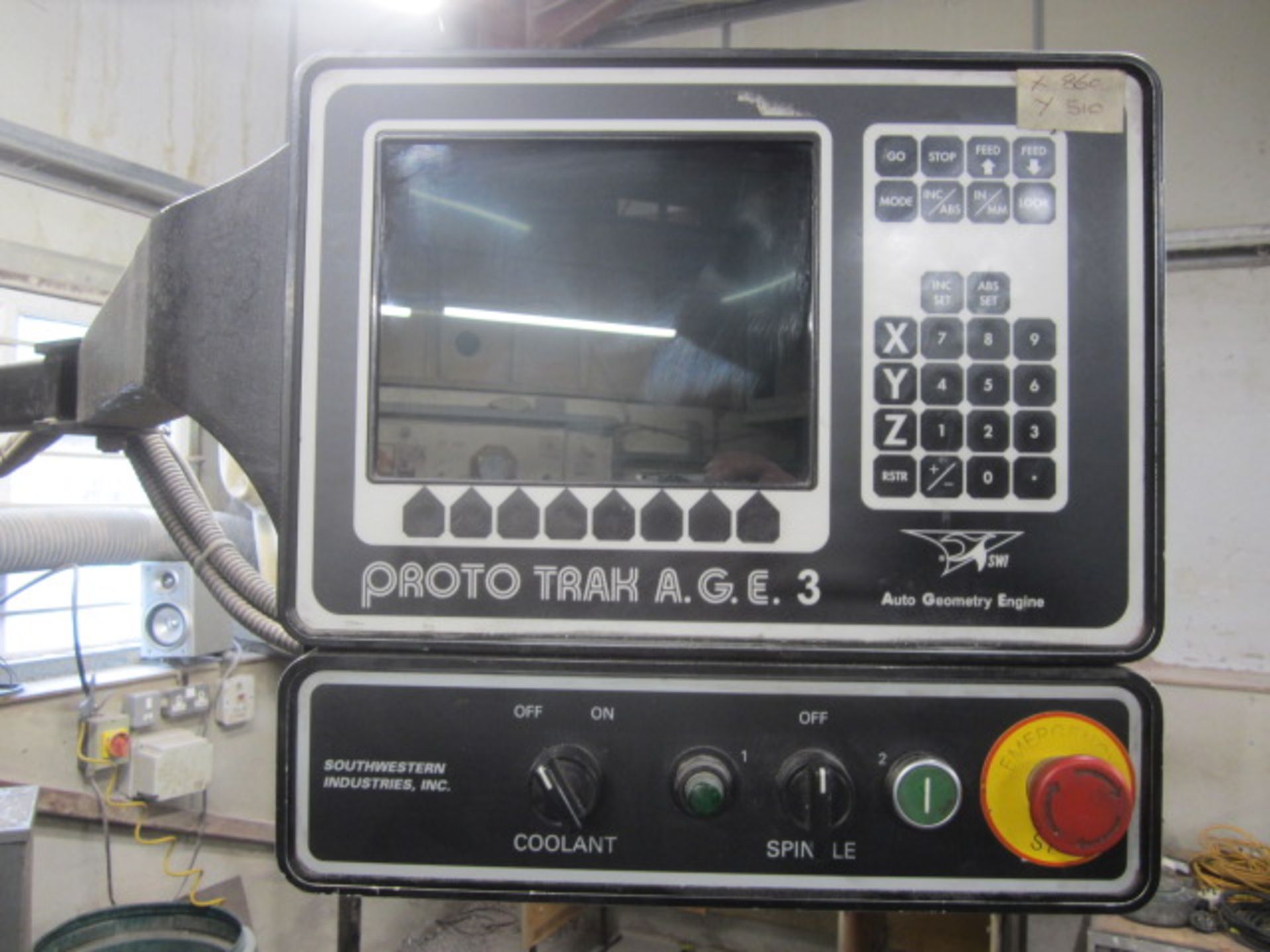 King Rich XYZ 4000 CNC turret head vertical milling machine, model KR-B3V (XYZ4000), serial no. 8667 - Image 5 of 7