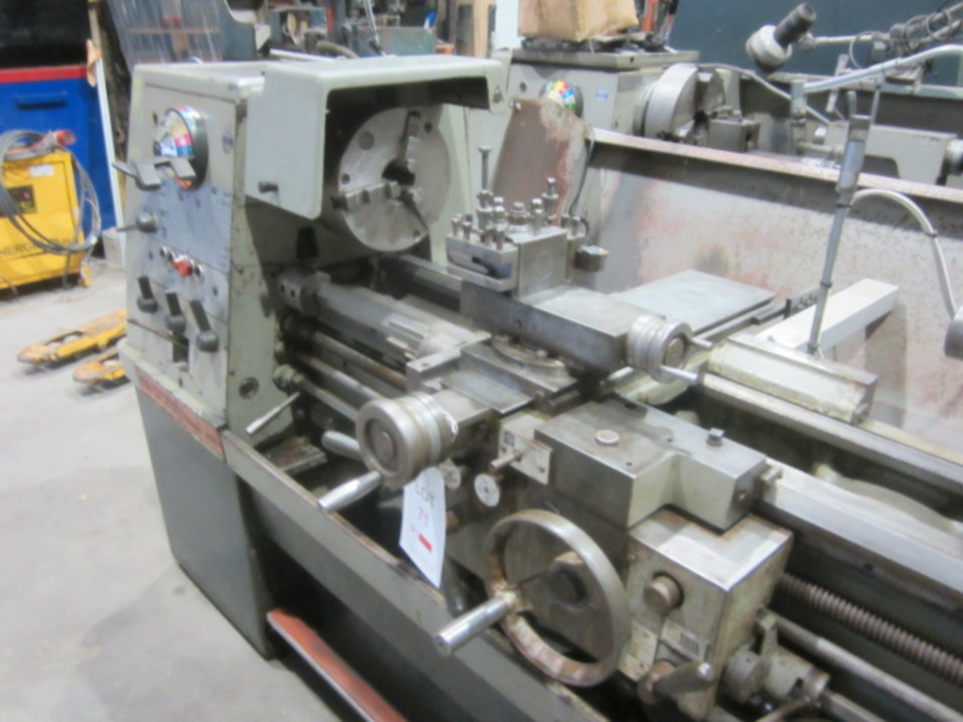 Colchester Triumph 2000 gap bed SS & SC centre lathe, Newall digital read out, 1500mm BC, serial no. - Image 3 of 10