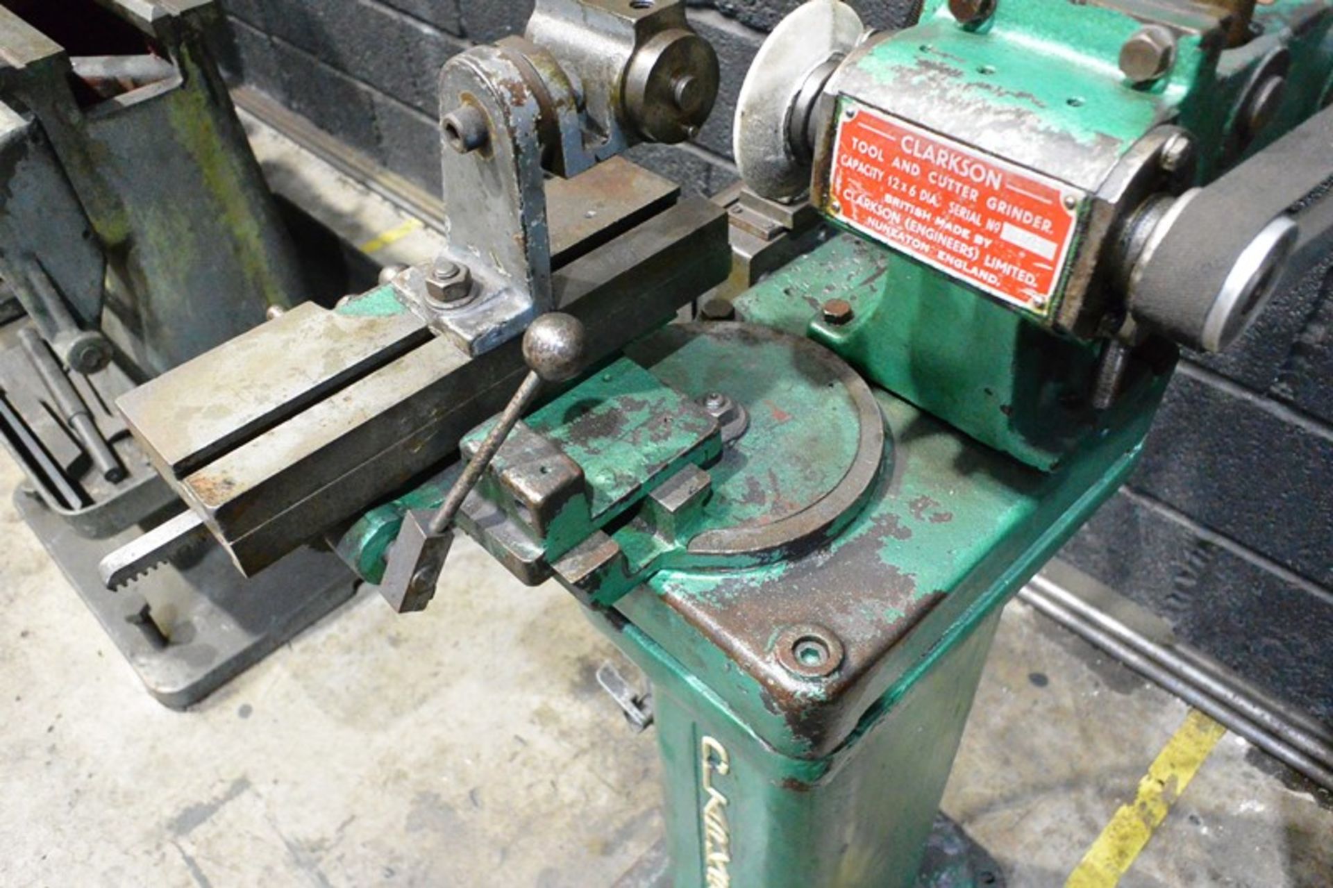 Clarkson 12" x 6" tool and cutter grinder, equipment no. 10392, serial no. 378 - Image 5 of 5