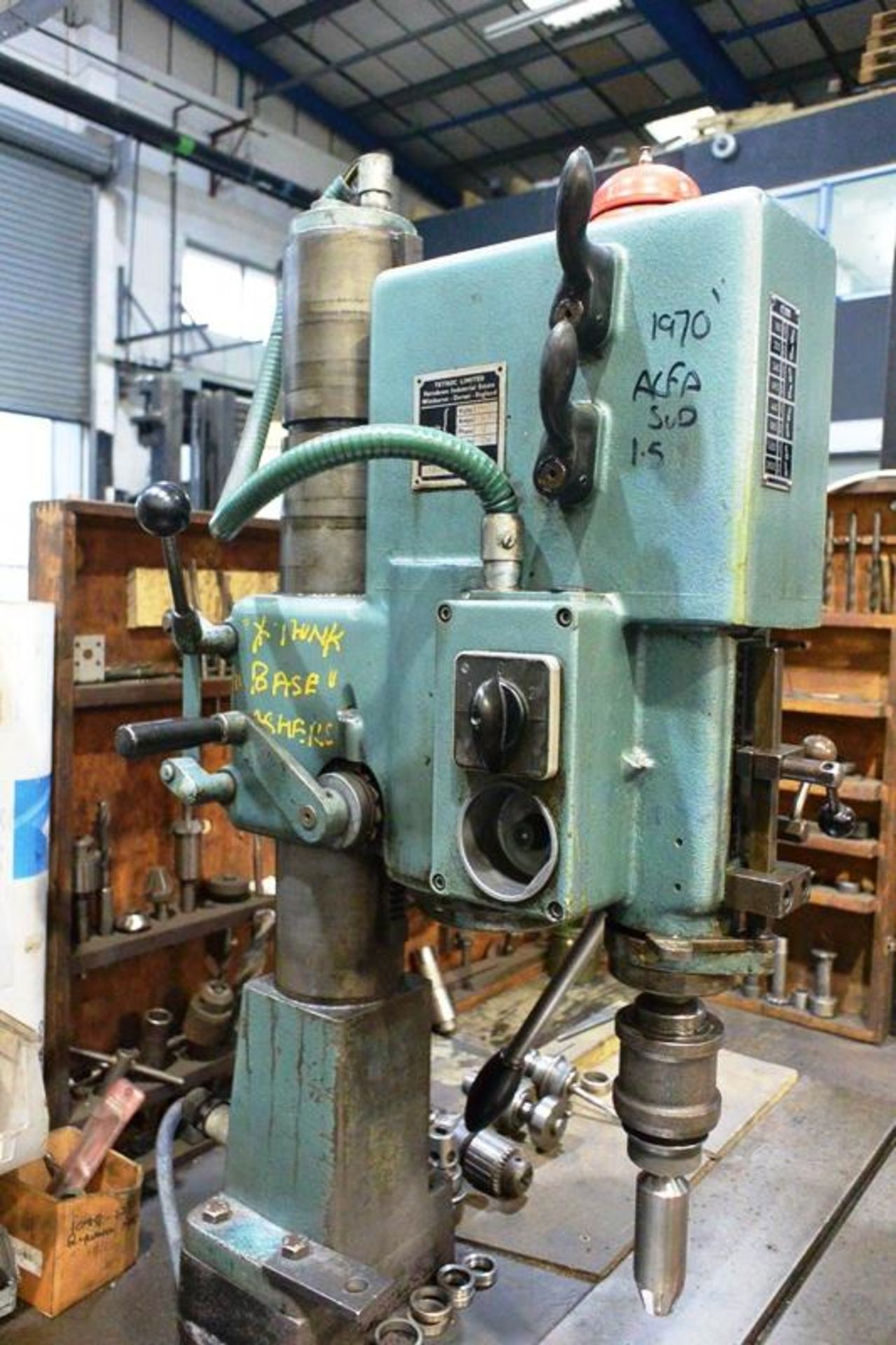 Tetroc Headsman valve guide and seat boring/cutting machine, serial no. 120.T, max height circa 18", - Image 2 of 5