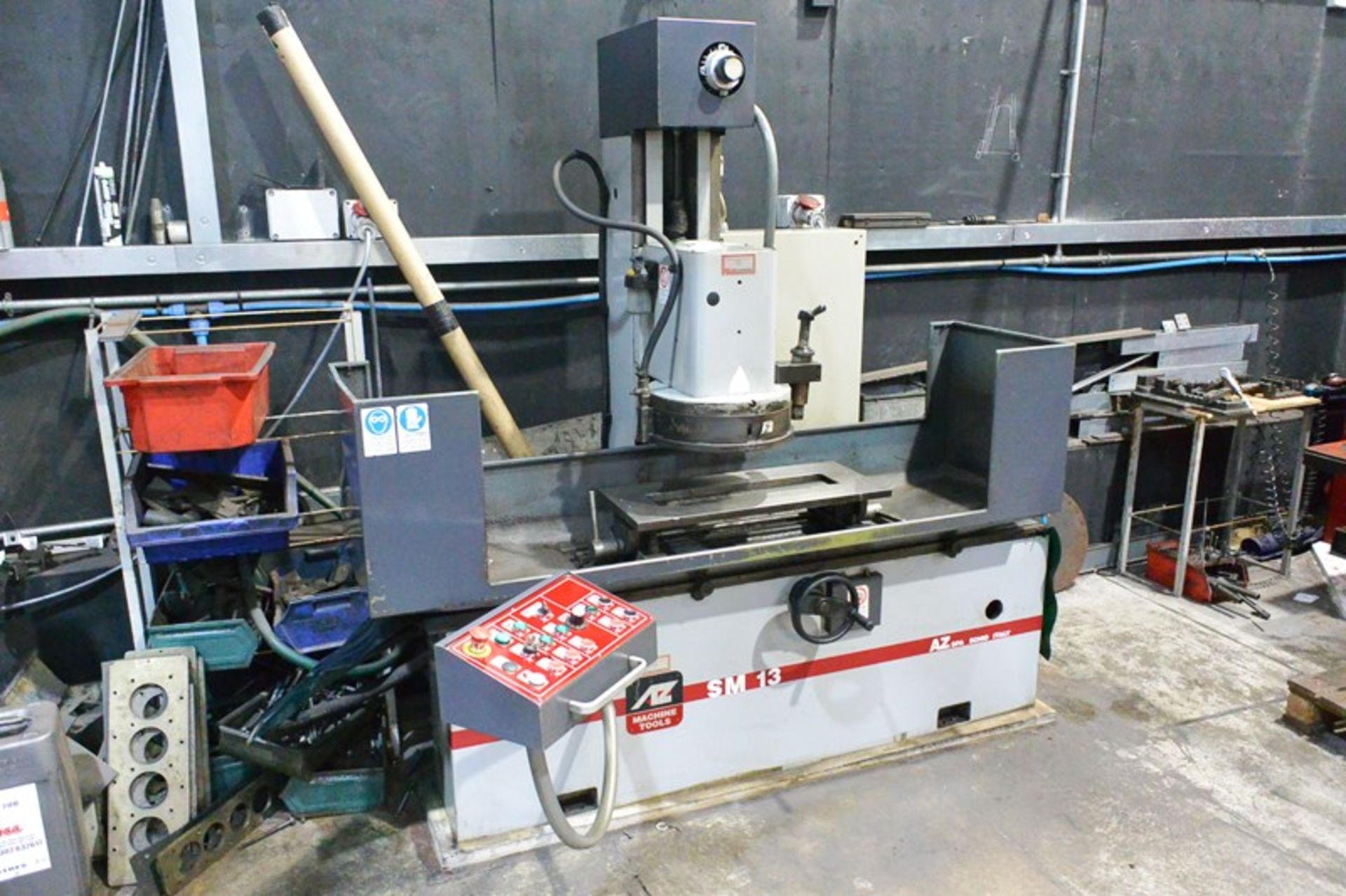 AZ SPA SM13 vertical spindle surface grinding machine, serial no. 1404 (2000) Max table traverse: - Image 7 of 8