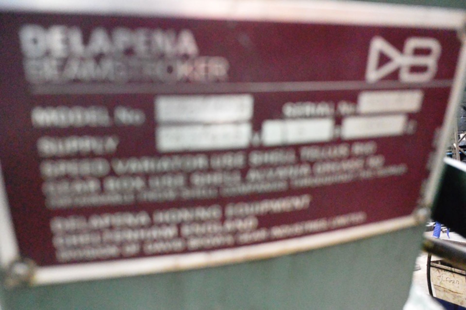 Delapena Auto stroker vertical honing machine, model Beam Stroker 276 / 403, serial no. 290 193, 3 - Image 4 of 7