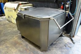 Serdi stainless steel rotary hot parts washer, approx basket dia 1100mm, 3 phase