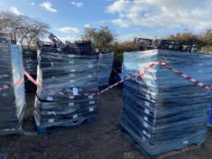 Twelve pallets of assorted plastic crates