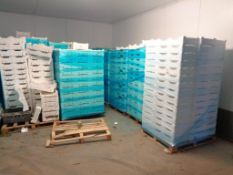 Ten pallets of polystyrene produce boxes