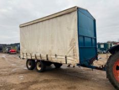 Curtain sided agricultural trailer