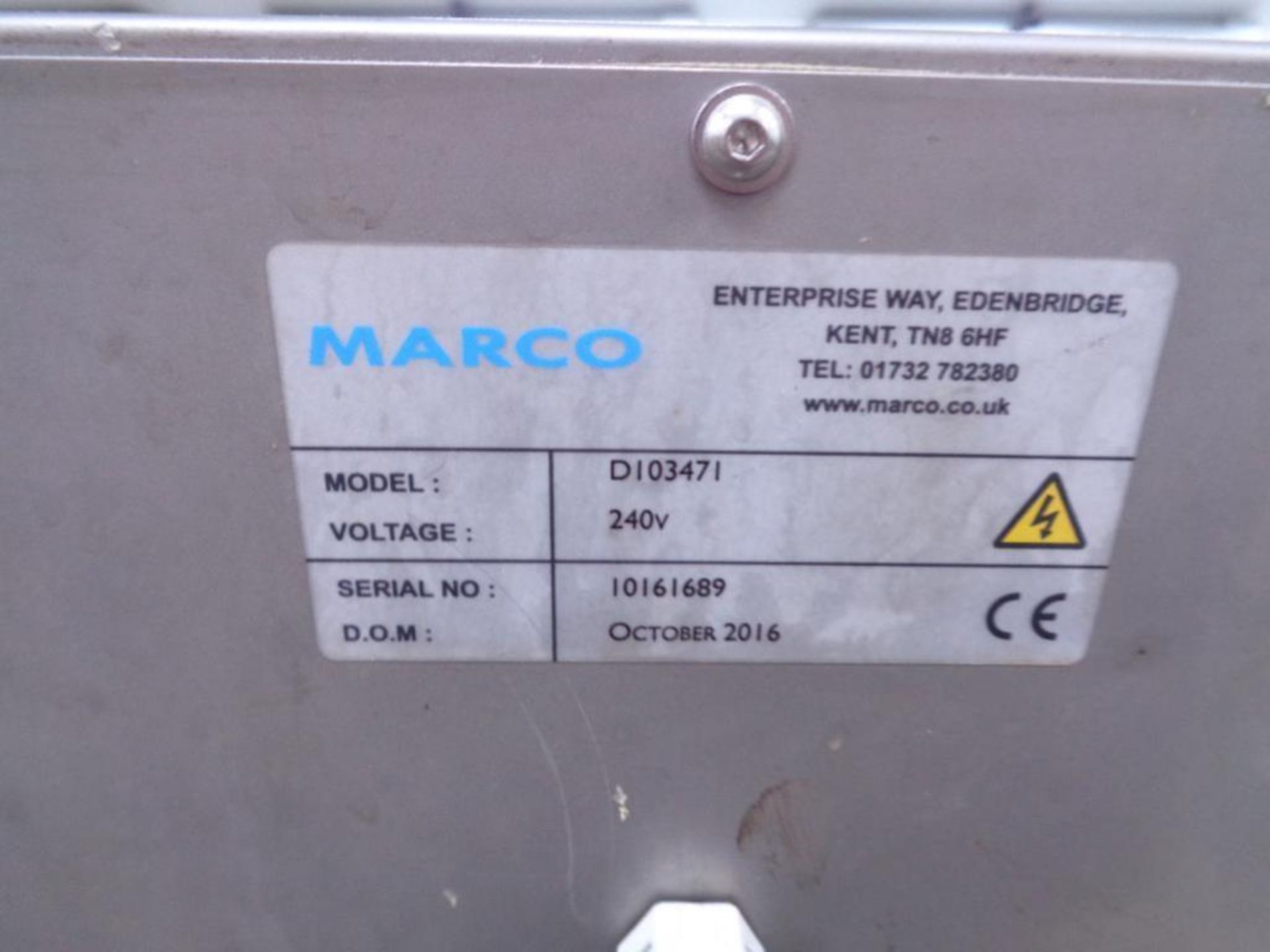 Marco Linemaster V D103471 stainless steel product weigh scales - Image 3 of 4