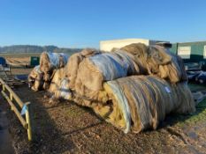 Used netting sheets and reels