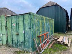 20ft chilled shipping container (not in use as chiller)